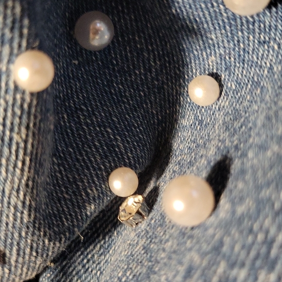 NWT Untamed Petals Denim Jacket, Size Small - Picture 9 of 11